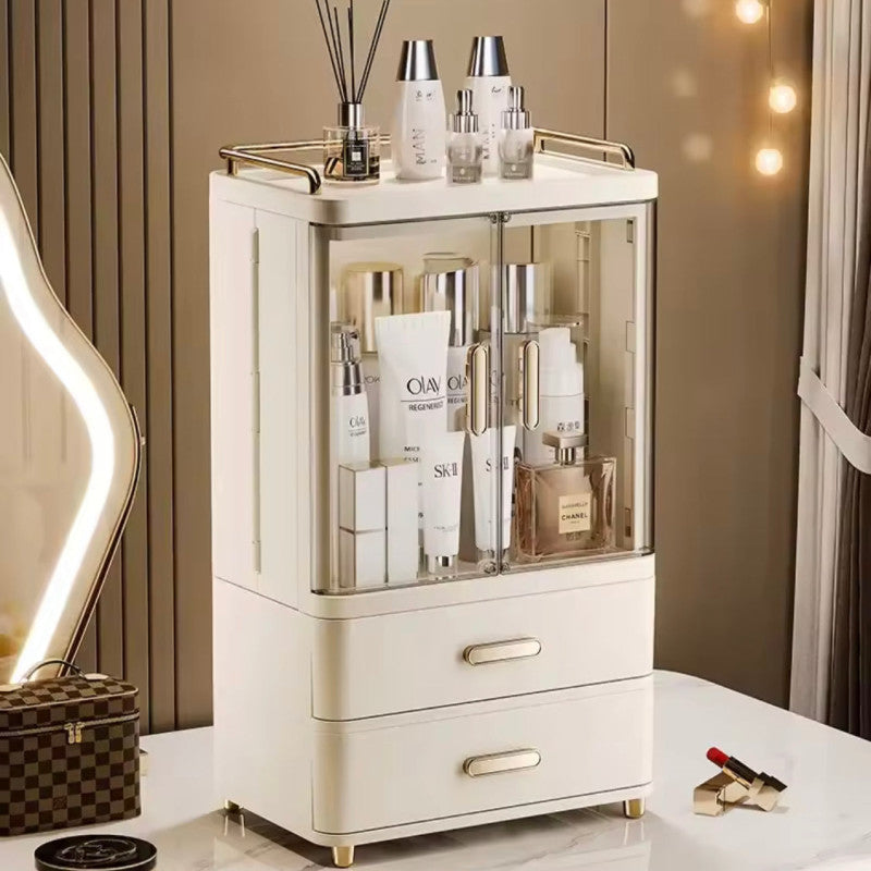 Desktop Cosmetic Storage Box, Large Capacity Makeup Brush Organizer, Premium Skin Care Product Organizer, Makeup Organizer Vanity Desktop Cosmetic Storage Box, Large Capacity Makeup Brush Organizer, Premium Skin Care Product Organizer, Makeup Organizer Vanity